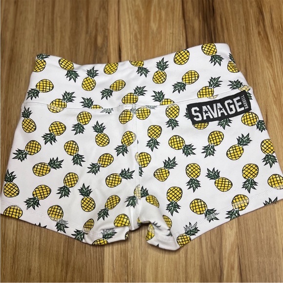 NWOT Savage Pineapple Express Spandex shorts, xsmall - Picture 7 of 7